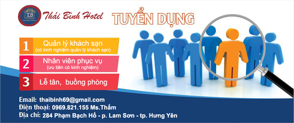 Tuy?n d?ng khách s?n thái bình
